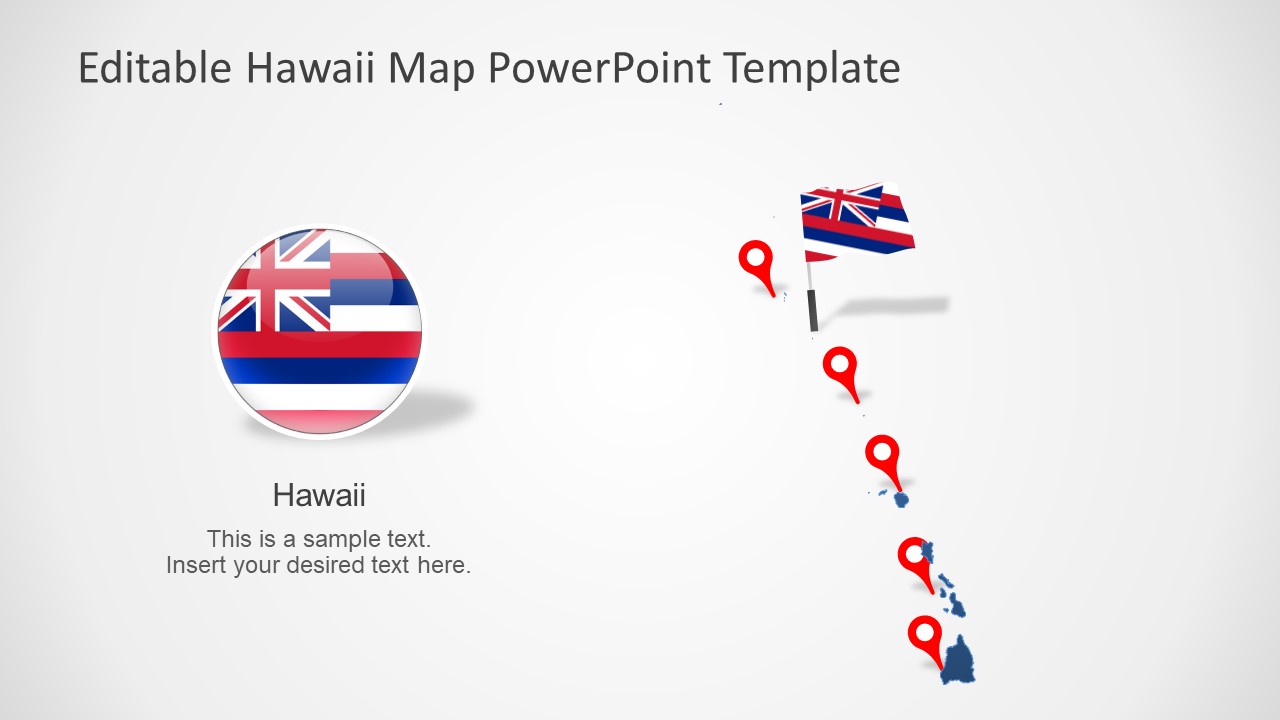 Hawaii US State PowerPoint Map - SlideModel