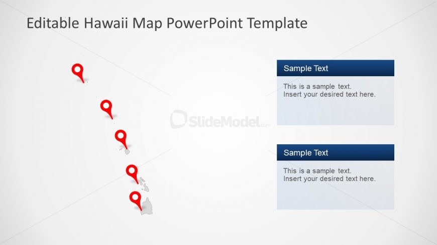 Location Marker Clipart for Hawaii Maps 