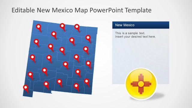 Editable Map of New Mexico PPT