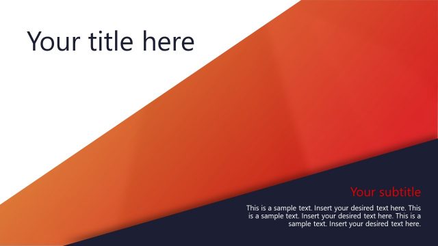 Slide of Orange Gradient Corporate Presentation