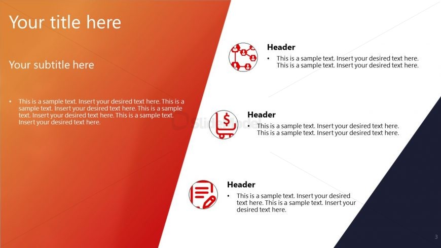 PowerPoint Slide of Agenda Points