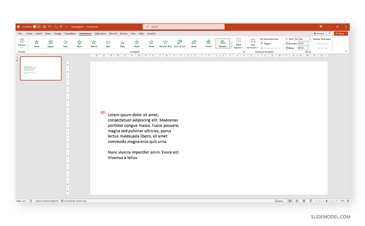 How to animate text in PowerPoint