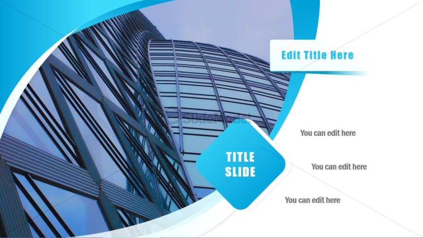 Slide with Landscraper Image Placeholder