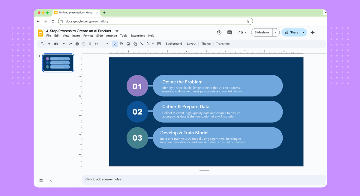 How to Make an Infographic on Google Slides Using Shapes