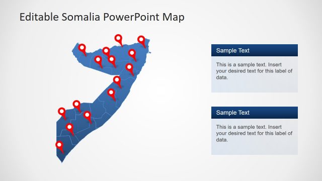Outline Map of Somalia PPT