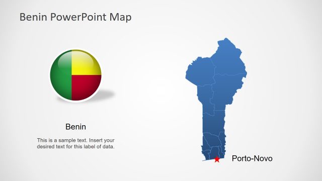Benin Editable Map PPT
