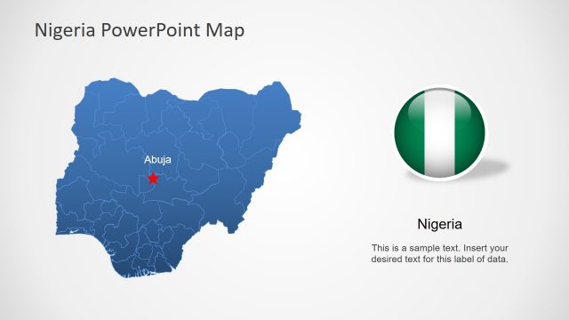 Nigeria Editable Map PPT