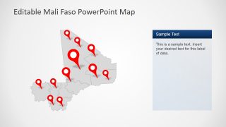 Geographical Map of Mali