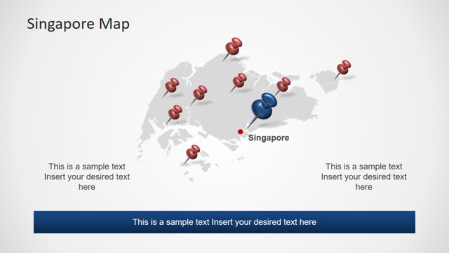 Editable Map of Singapore PPT