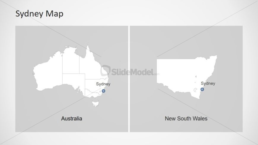 Map Template Design of Australia