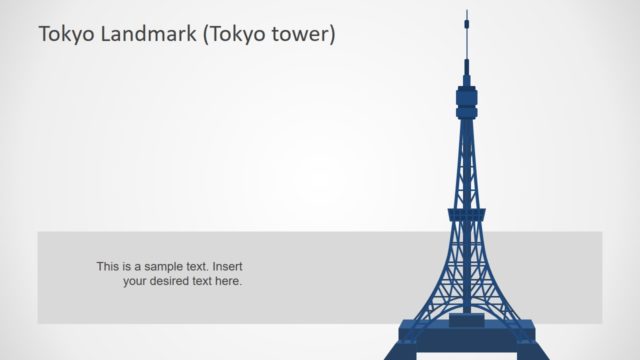 Tokyo Tower Silhouette Template