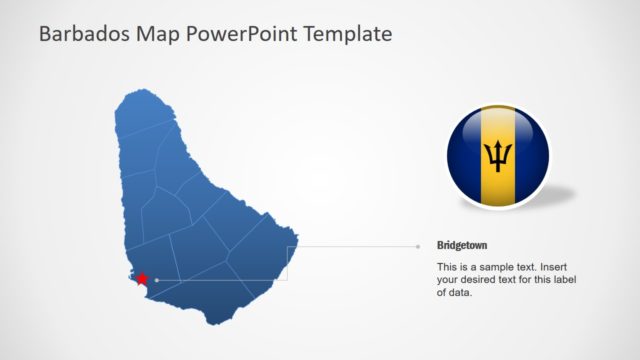 Outline Map of Barbados PPT