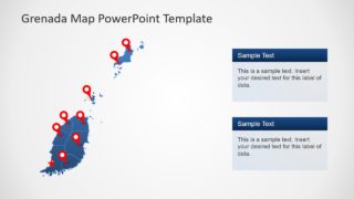 Geographic Map of Grenada Presentation