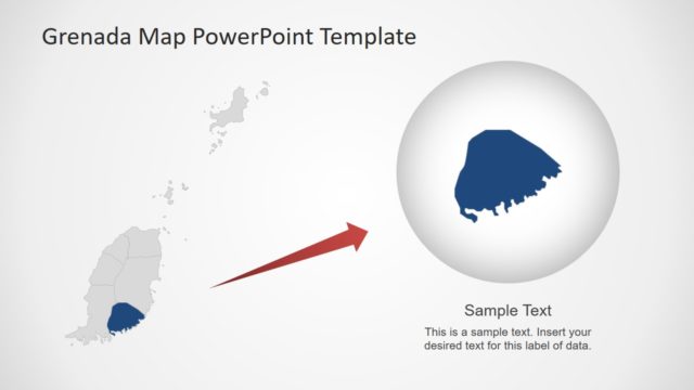 Zoom in City of Grenada PowerPoint