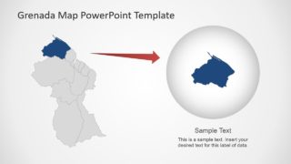 PowerPoint Map Template of Guyana