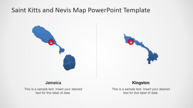 Outline Map Template Saint Kitts and Nevis