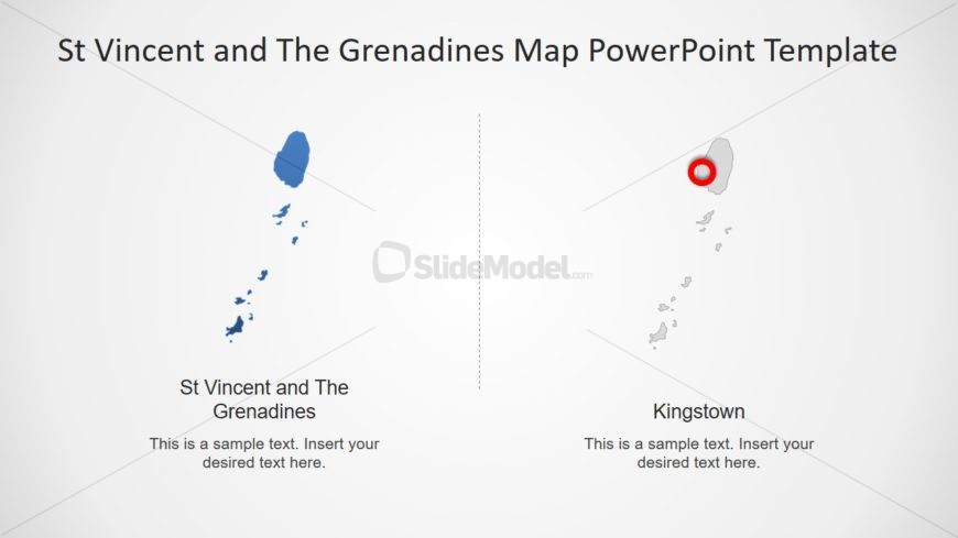Political Map of St Vincent and Grenadines