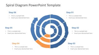 Spiral Diagram Design Brush Stroke Style