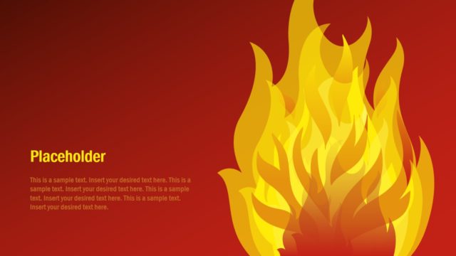 Flame PowerPoint Shape