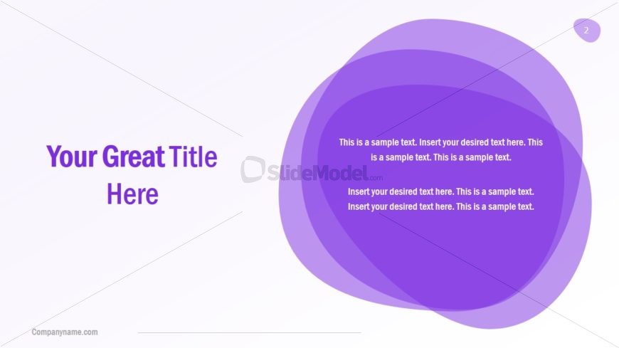 Purple Layered Stamps Template
