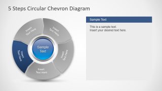 Slide of 5 Chevron Segments 