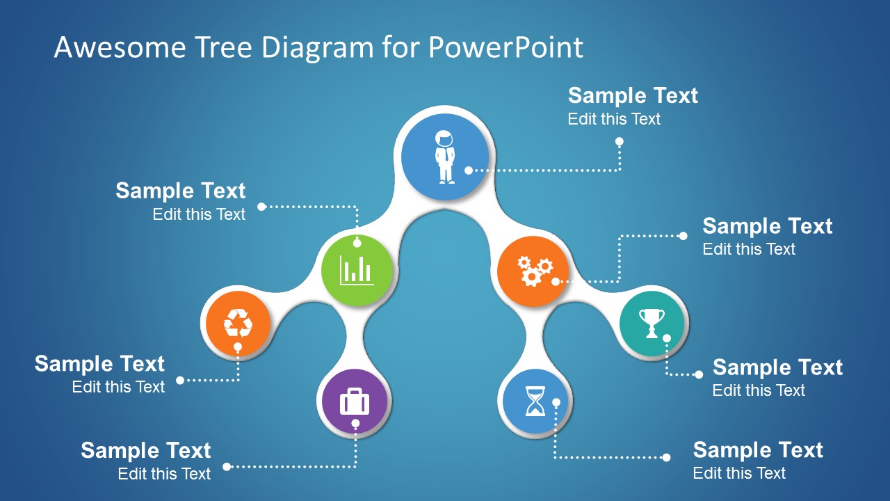 Simple Tree Diagrams Data Structure with Icons