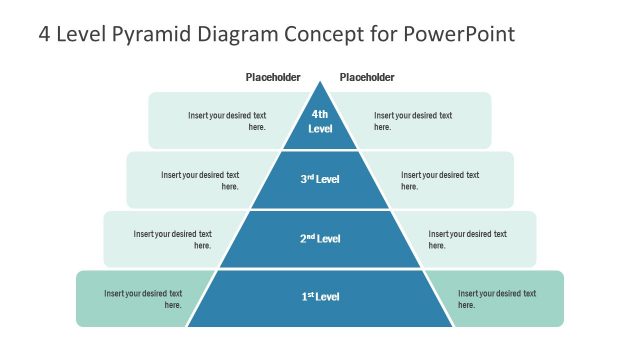 4 Level Pyramid Chart Step 1 Diagram