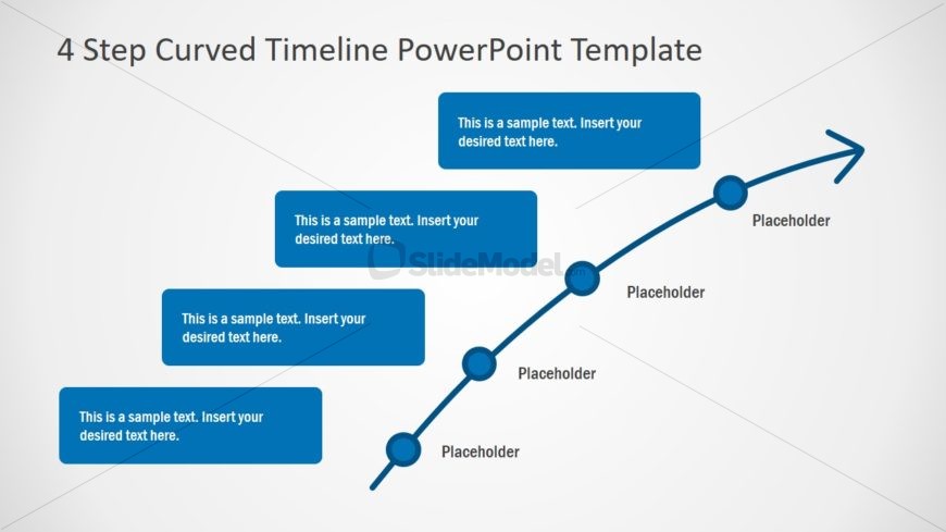 Timeline Layout 4 Milestones