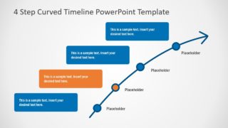 PPT Flat Timeline Template