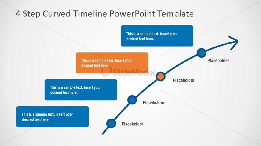 Slide of Curved Timeline 