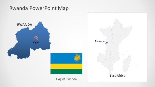 East Africa Rwanda Map PowerPoint