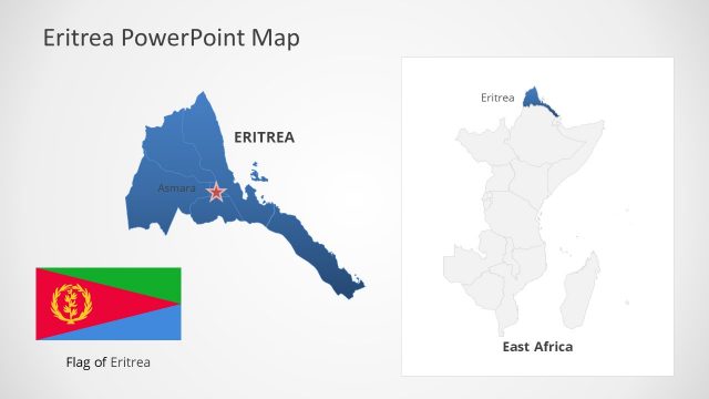 East Africa Eritrea Map PowerPoint