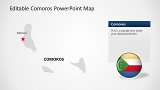 Grey Map for Comoros