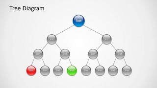 4 Levels Tree Diagram Design for PowerPoint