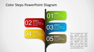 5 Options Stake Diagram Design with Labels