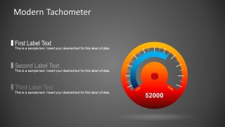 Tachometer Gauge Template for PowerPoint