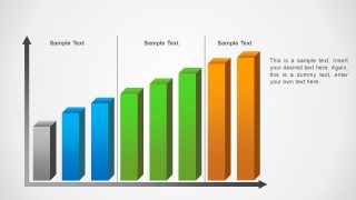 Editable 3D PowerPoint Bar Chart