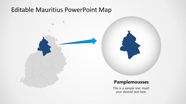 Pamplemousses District Region Map
