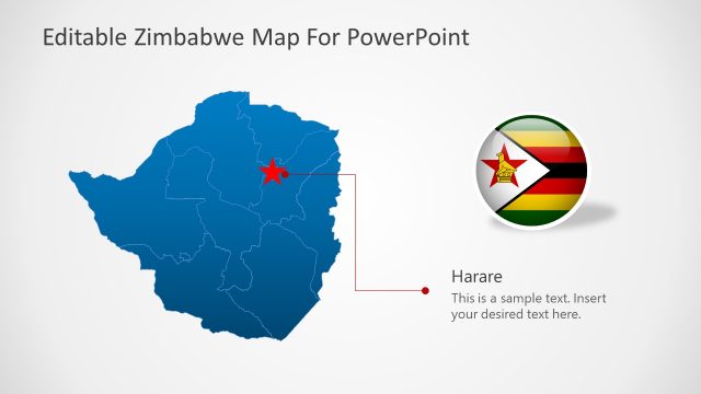 Location of Harare On the Map of Zimbabwe