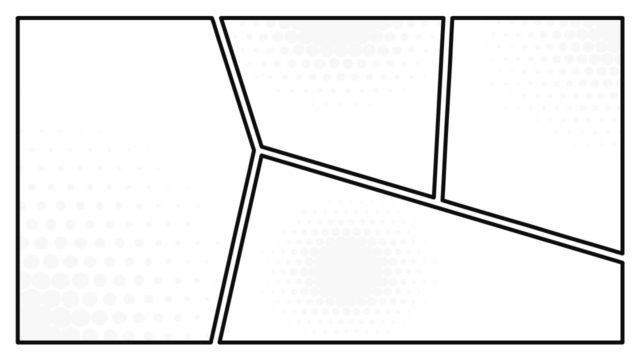 Template of Black and White Comic Layouts