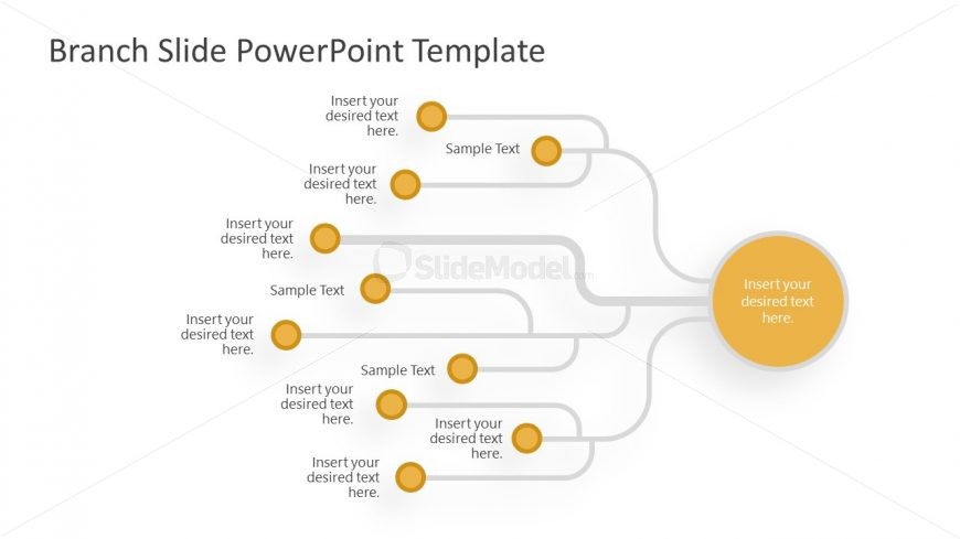 Branches Diagram Slide PowerPoint Layout