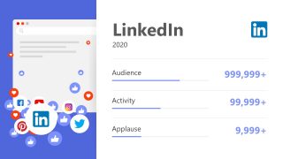 PPT Template Slide for LinkedIn Analytics