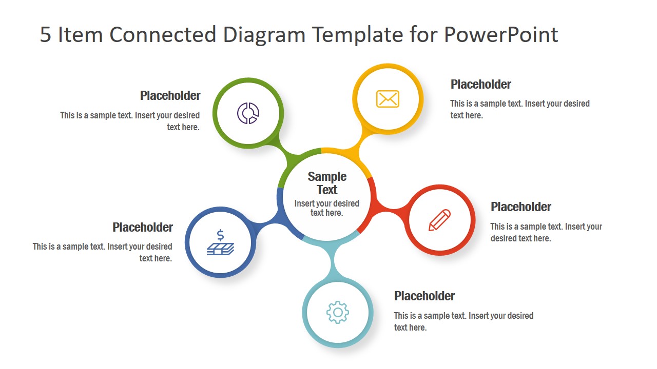 Circular Connected Diagram Template