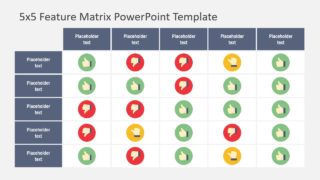 Matrix Data Table PowerPoint