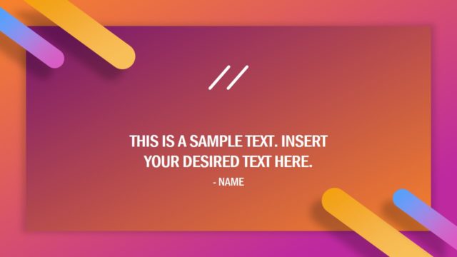 Presentation of Modern Quote Design