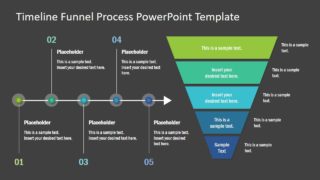 PowerPoint Diagram Funnel and Timeline