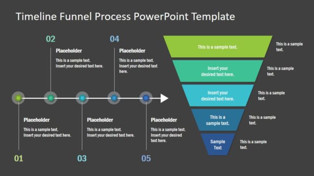 PPT Timeline Funnel Diagram Design