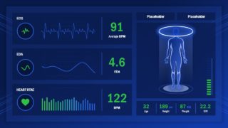 Infographics Heath Check Dashboard Screen