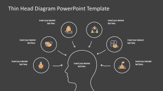 PPT 6 Infographic Head Shape Diagram