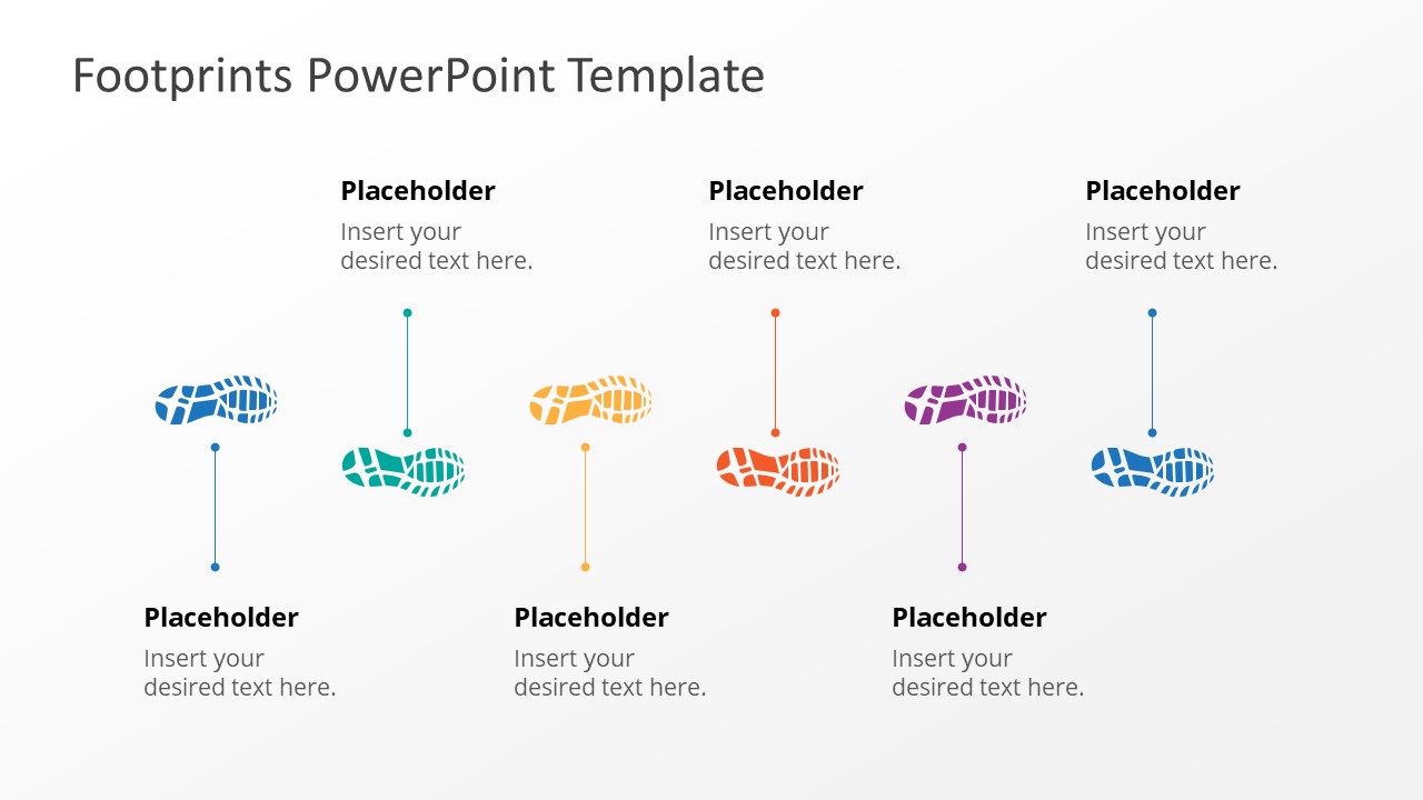Footprints Editable PowerPoint Slide Template